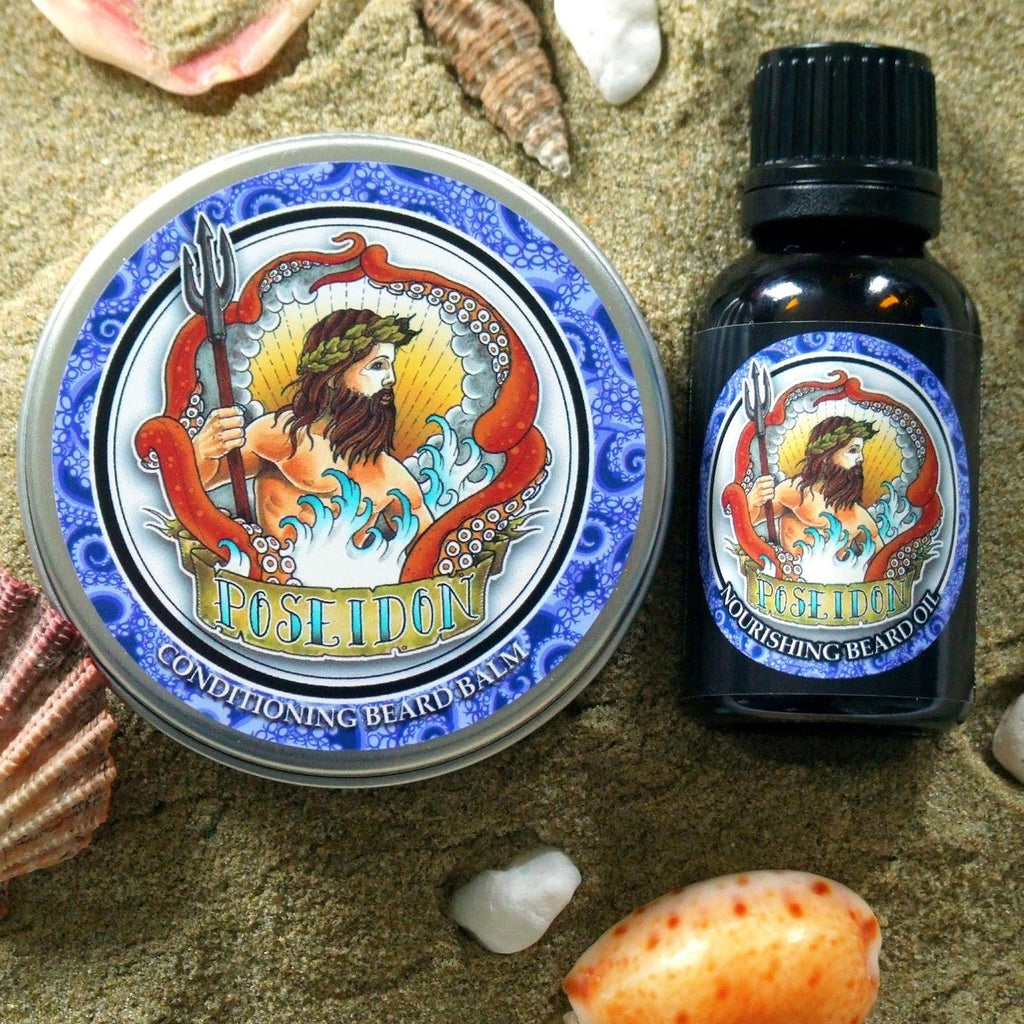 Poseidon - Beard Care Twin Pack - Castaway Blend - Poseidon Natural Beard Care Products