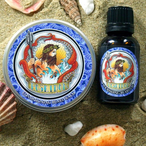 Poseidon - Beard Care Twin Pack - Castaway Blend - Poseidon Natural Beard Care Products