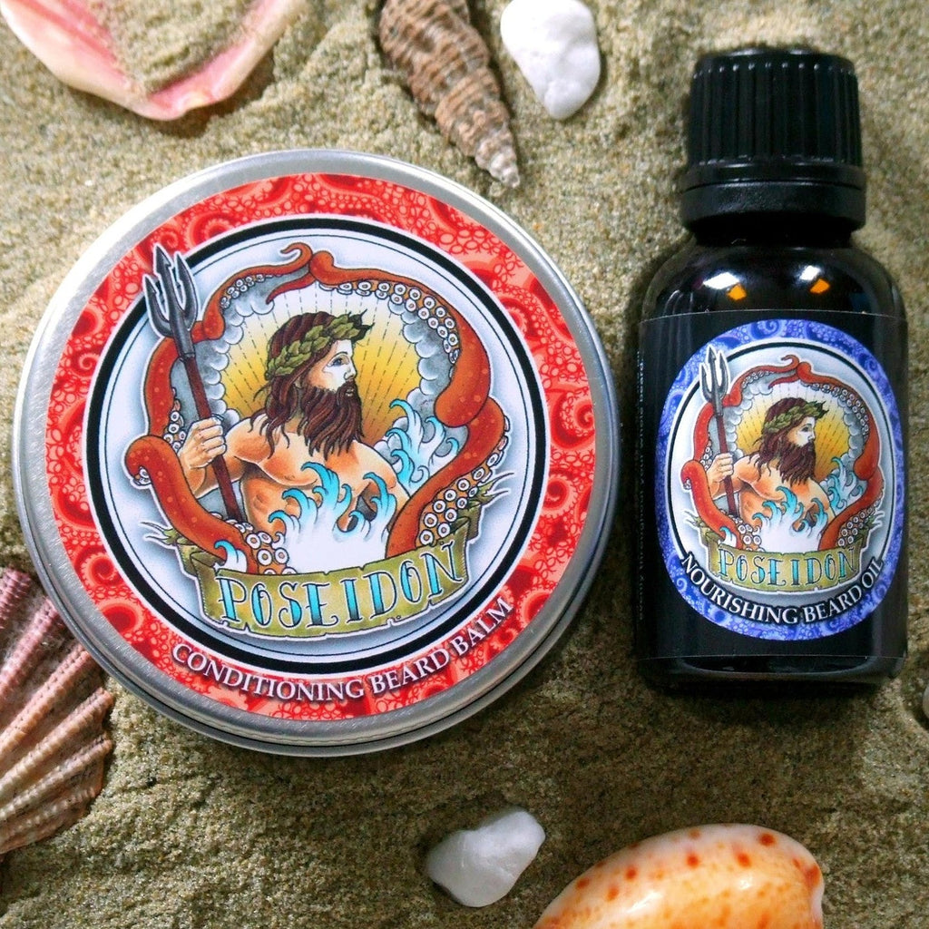 Poseidon - Citrus Grove & Castaway Blend Twin Pack - Poseidon Natural Beard Care Products
