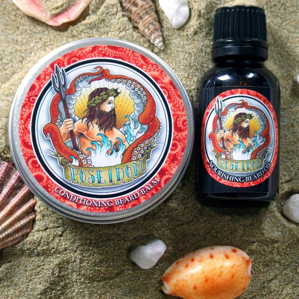 Poseidon - Beard Care Twin Pack - Citrus Grove Blend - Poseidon Natural Beard Care Products