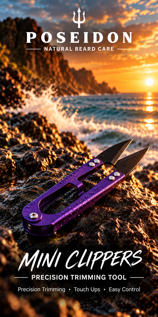 Poseidon purple mini clippers on rugged coastal rocks at sunset